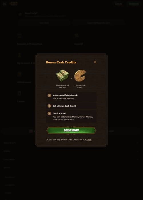 No deposit free bonus Fat Pirate Casino